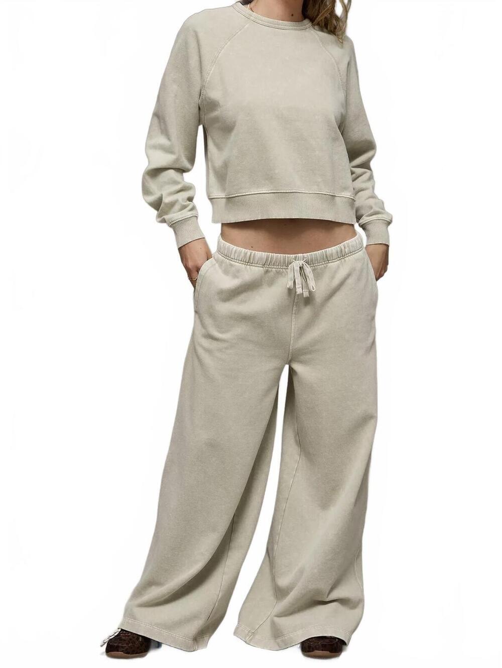 AE Everyday Luxe Wide-Leg Sweatpant American Eagle NWT Green XL